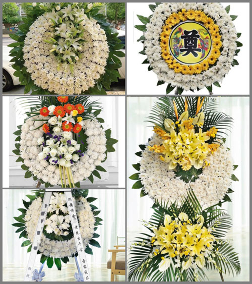 浙江省丽水莲都区碧湖镇花圈速递